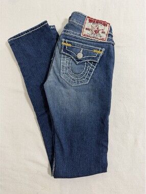 True Religion Billy T Super T Jean Women Size 26 Y2K Flap Pocket Vintage